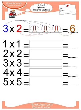 Çocuklar İçin toplam işlemi yaprak testleri 